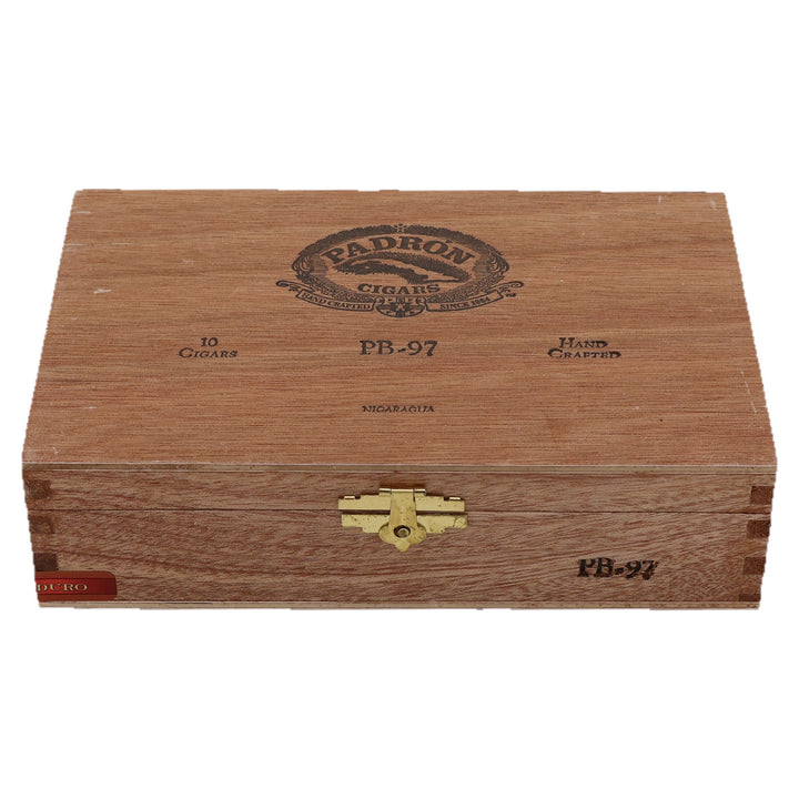 Closed box of Padron Black PB-97 Maduro cigars