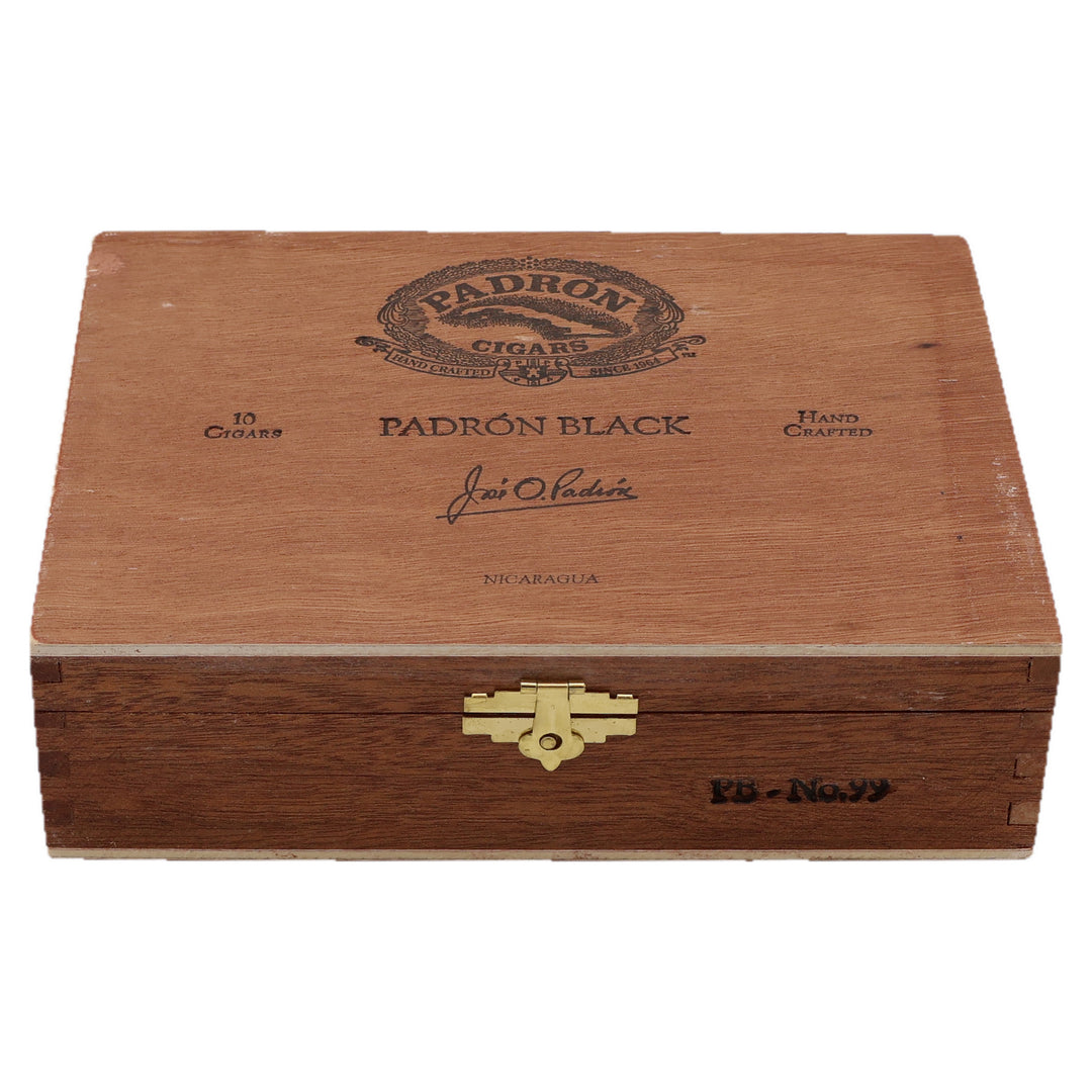 Closed box of Padron Black PB-99 Natural cigars