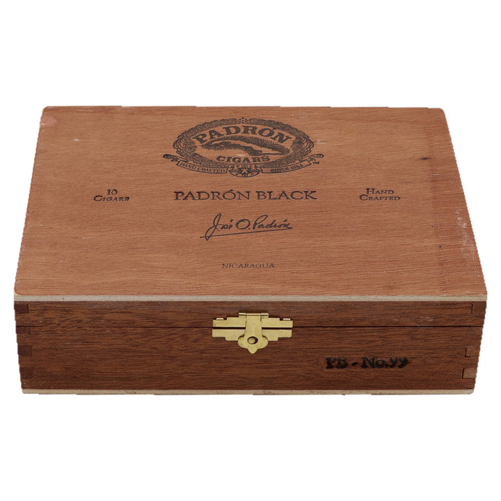 Closed box of Padron Black PB-99 Natural cigars