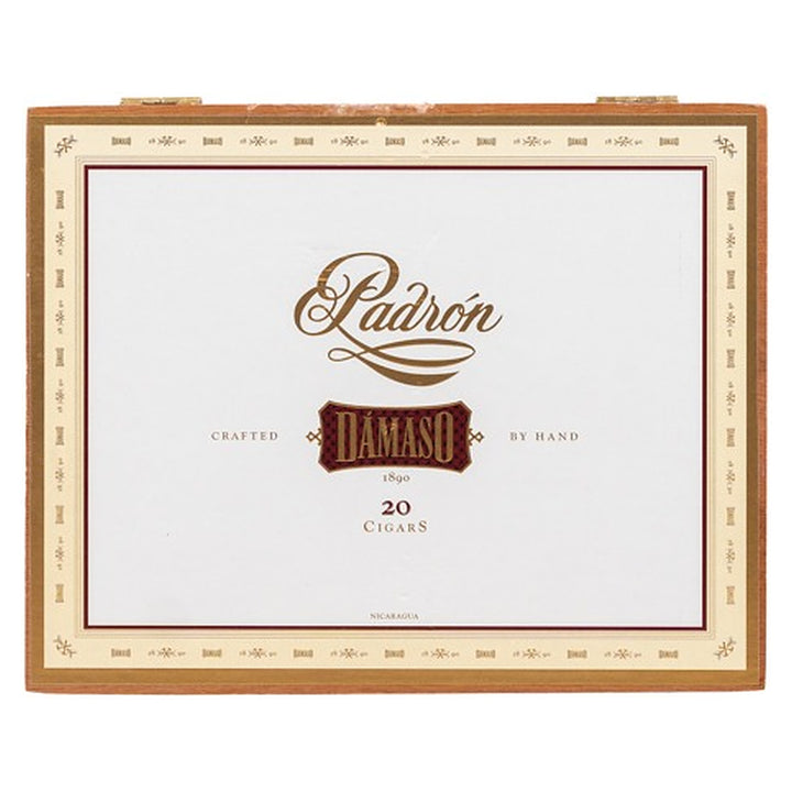 Closed box of Padron Damaso No. 34 cigars