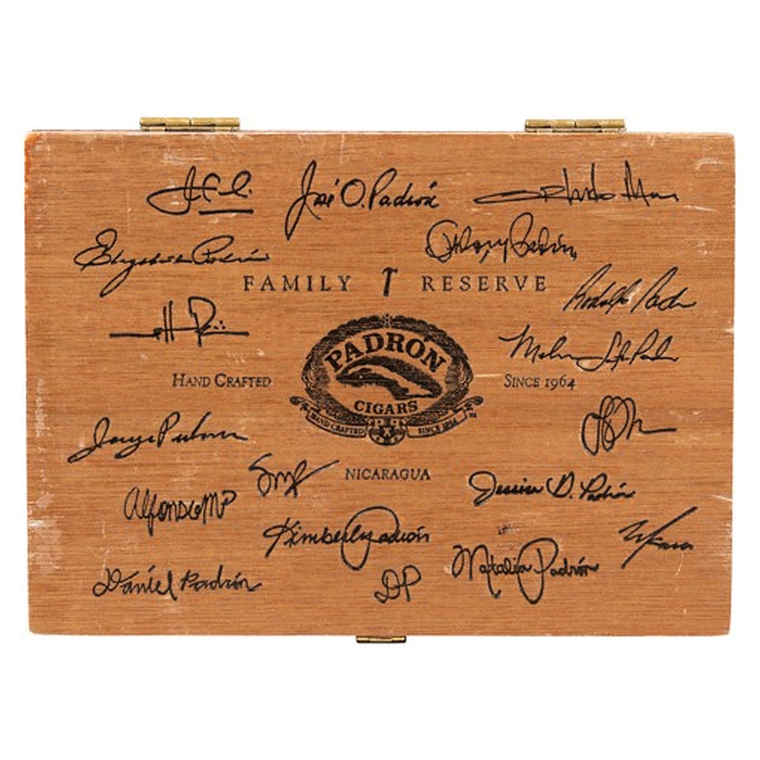 Closed box of Padron Family Reserve No. 44 Maduro cigars