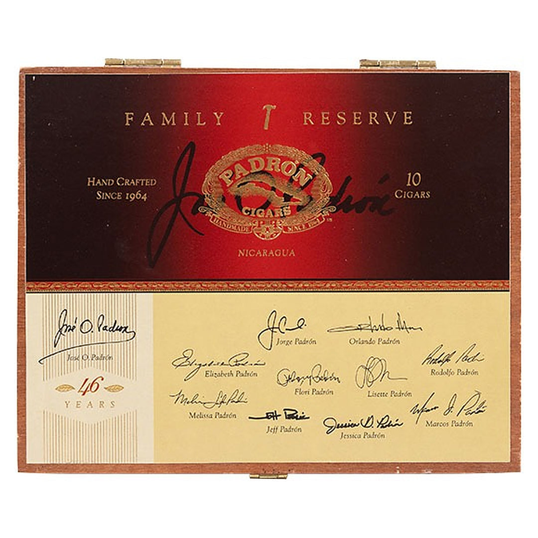Closed box of Padron Family Reserve No. 46 Natural cigars