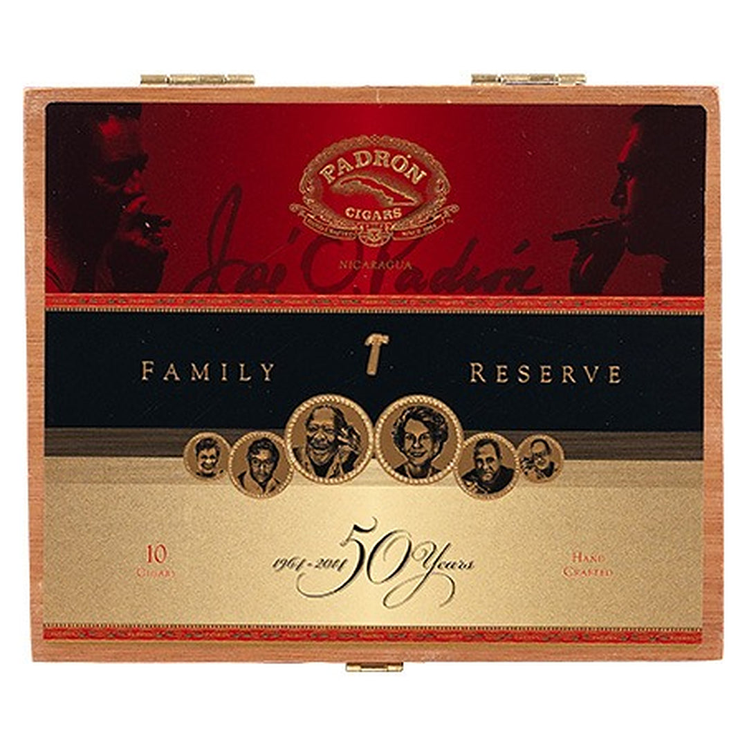 Closed box of Padron Family Reserve No. 50 Maduro cigars