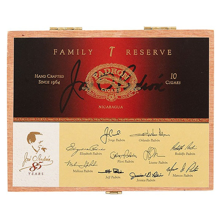 Closed box of Padron Family Reserve No. 85 Natural cigars