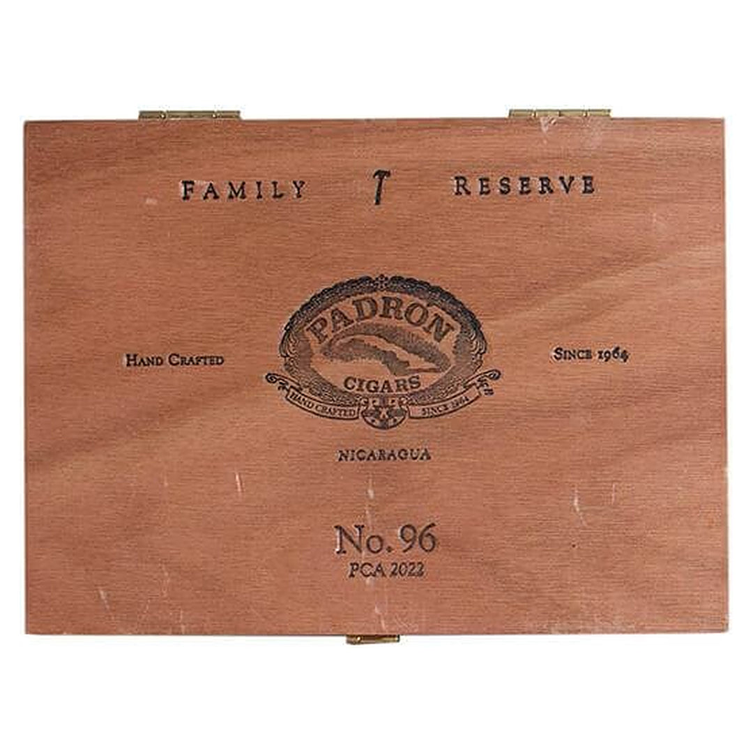 Closed box of Padron Family Reserve No. 96 Maduro cigars