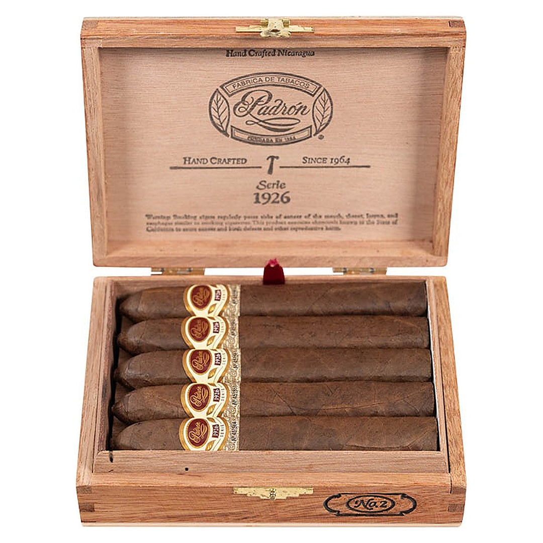 Open box of 24 Padron 1926 Series No. 2 Natural cigars