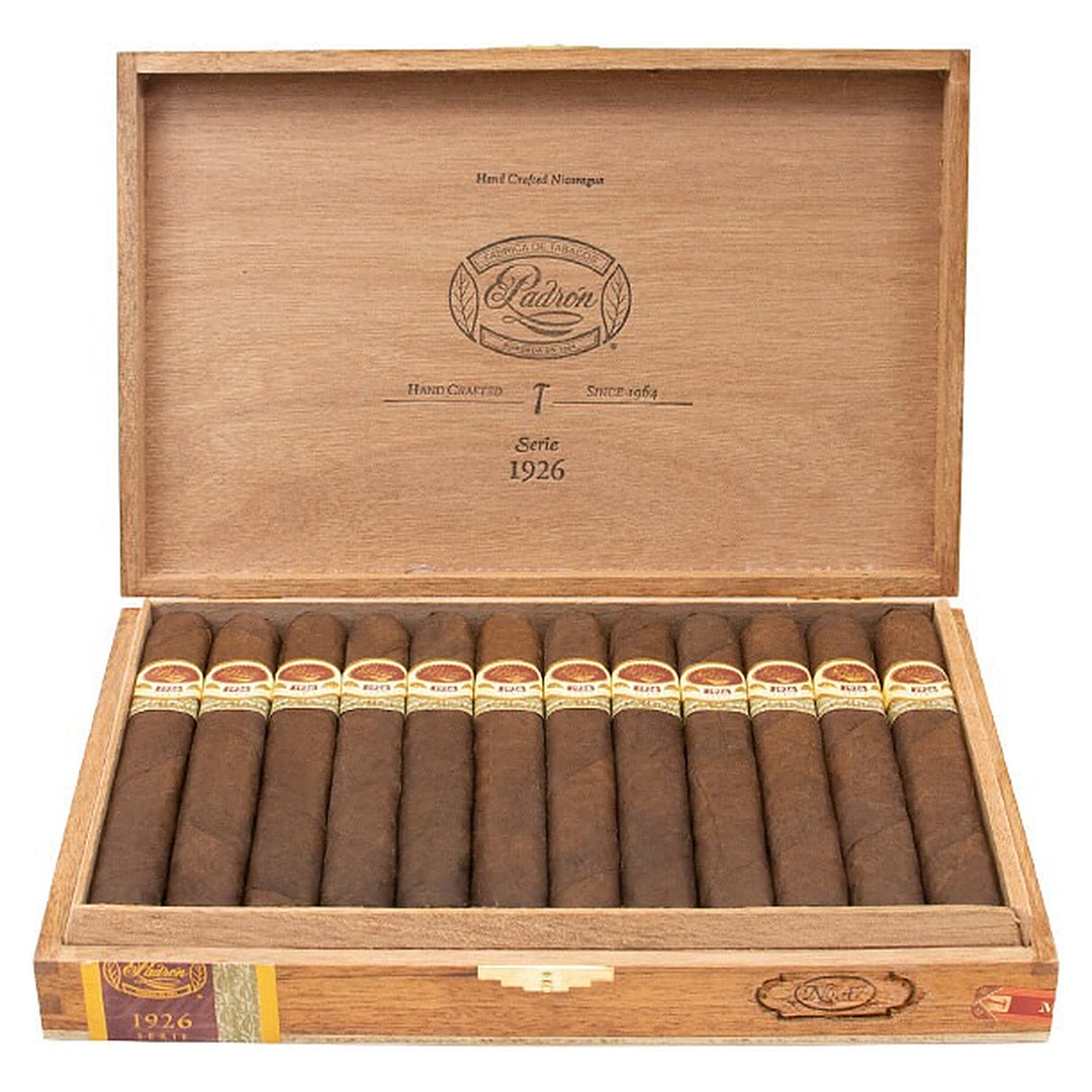 Open box of 24 Padron 1926 Series No. 47 Maduro cigars