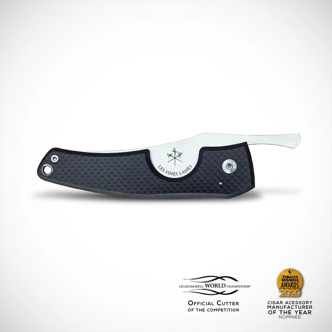 Les Fines Lames Cigar Knife LE PETIT - Carbon Fiber