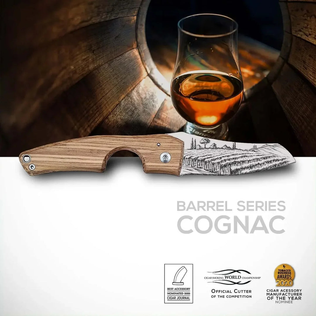 Les Fines Lames Cigar Knife LE PETIT - Cognac Barrel