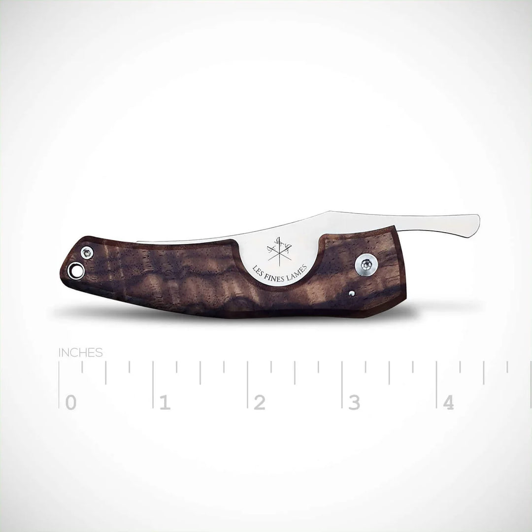 Les Fines Lames Cigar Knife LE PETIT - Gunstock Walnut Burl