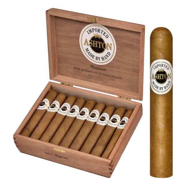 Ashton Magnum Robusto Cigar | 5.0" x 50 | Premium Connecticut Shade