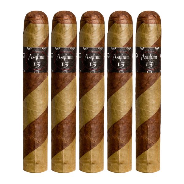 Asylum 13 Ogre (60x6") | Barber-Pole Wrapper | Candela and Maduro Tobaccos | Medium-Bodied Cigar