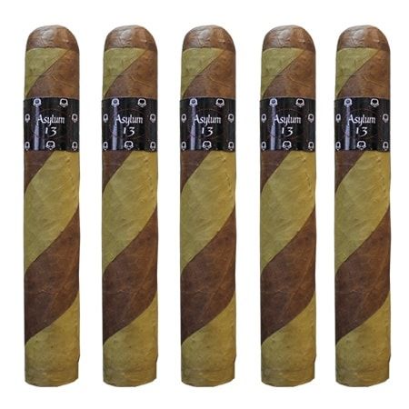 Asylum 13 Ogre (70x7") | Barber-Pole Wrapper | Candela and Maduro Tobaccos | Medium to Full-Bodied Cigar