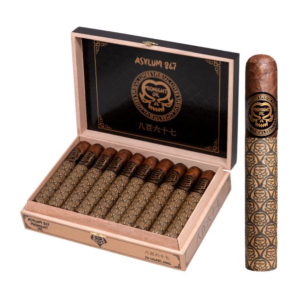 Asylum 867 Midnight (Gordo) (6.0" x 60) | Ecuadorian Habano Wrapper | Complex Blend