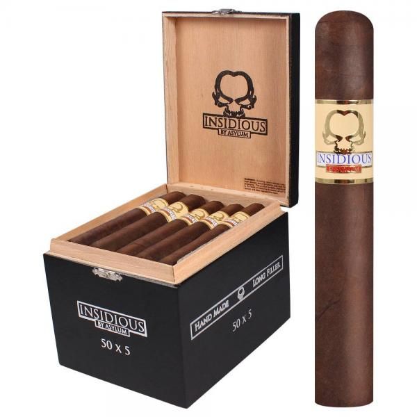 Asylum Insidious Maduro (Robusto) (5.0" x 50) | Sweet Maduro Wrapper | Smooth Honduran Blend