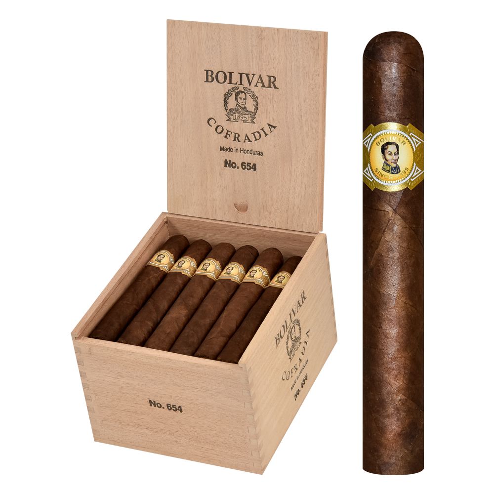 Bolívar Cofradía No. 654 Toro 6.0" x 54 cigar with full-bodied, rich flavor and premium craftsmanship