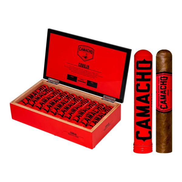 Full-Bodied Camacho Corojo Robusto Tubos - 5.0" x 50 Cigar