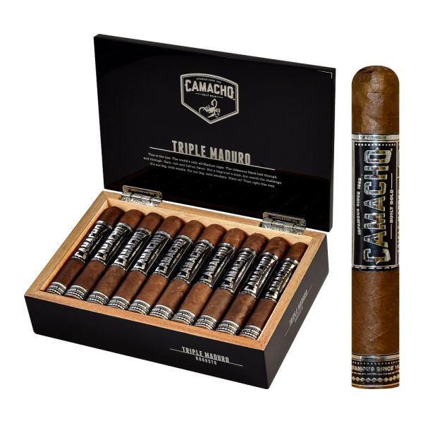 Camacho Triple Maduro Robusto (5.0" x 50) - Bold & Complex Cigars