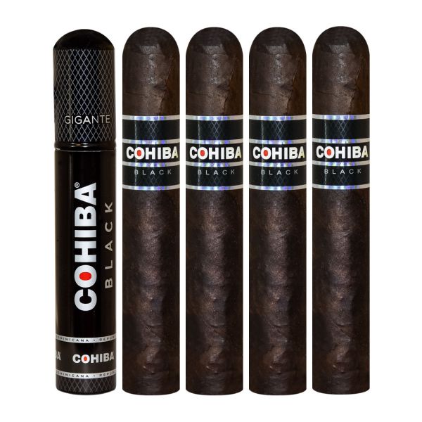 Premium Cohiba Black Tubos (Gigante) - Rich Maduro Flavor