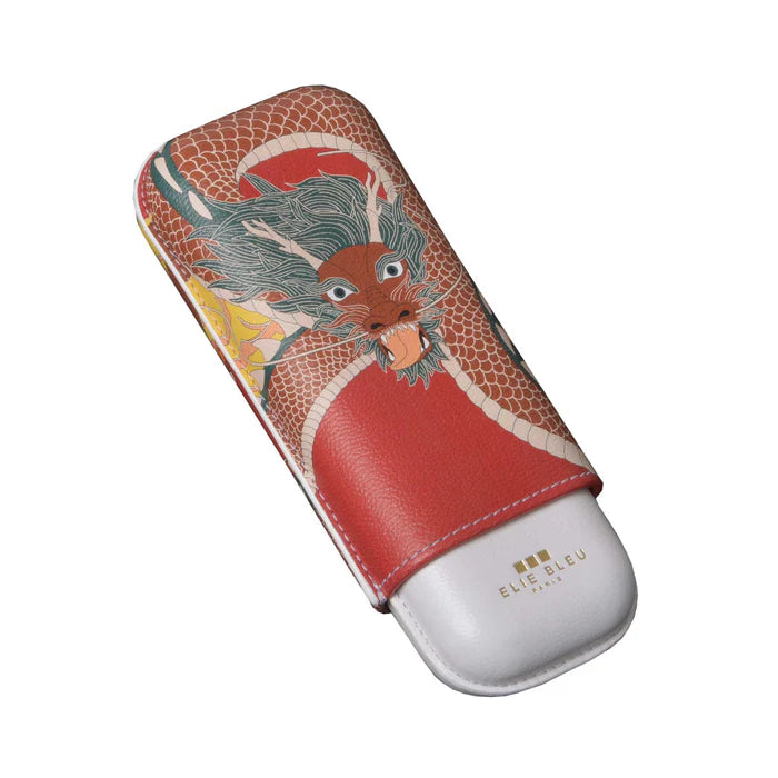 Elie Bleu Dragon Cigar Case LE (2 Cigars)