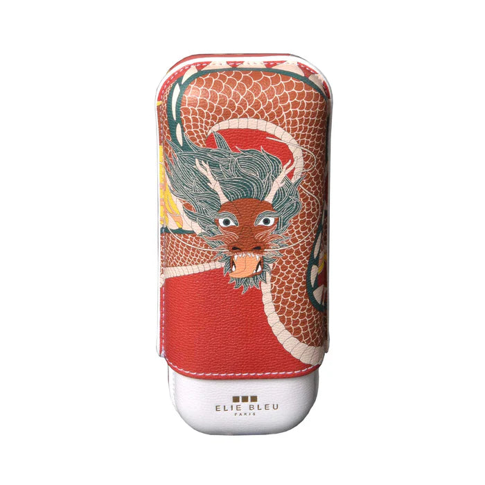 Elie Bleu Dragon Cigar Case LE (2 Cigars)