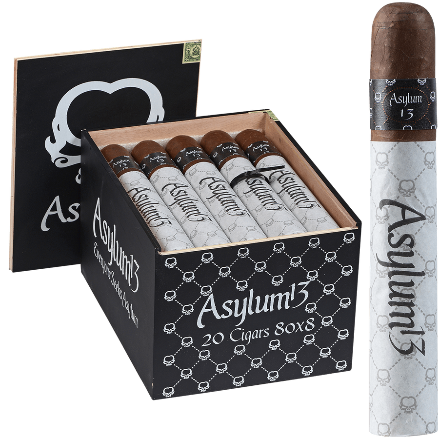 Asylum 13 Eighty Maduro (Gordo) (6.0" x 80) | Intense Pepper, Cedar & Espresso Flavors