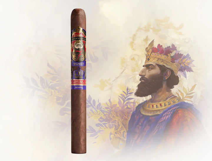 El Septimo King Sargon Humidor with Cigars