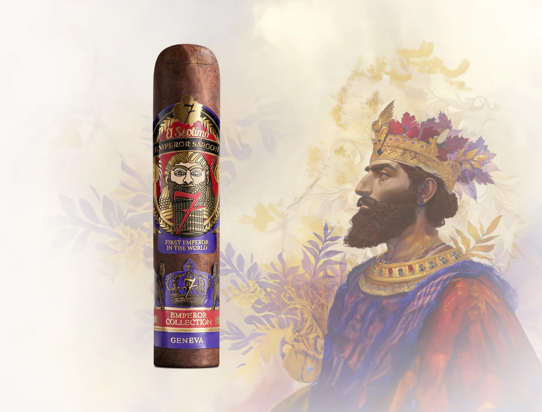 El Septimo King Sargon Humidor with Cigars