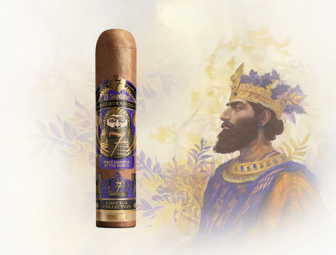 El Septimo King Sargon Humidor with Cigars