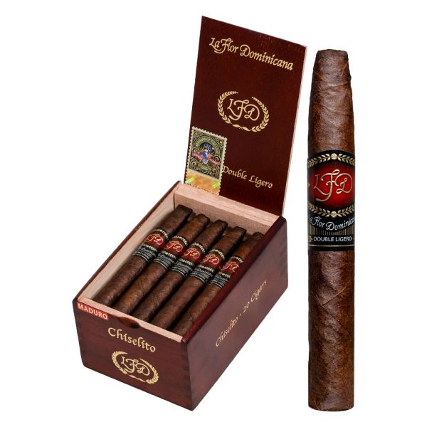 La Flor Dominicana (LFD) Double Ligero Chiselito Maduro (Chisel) (5.0" x 44)