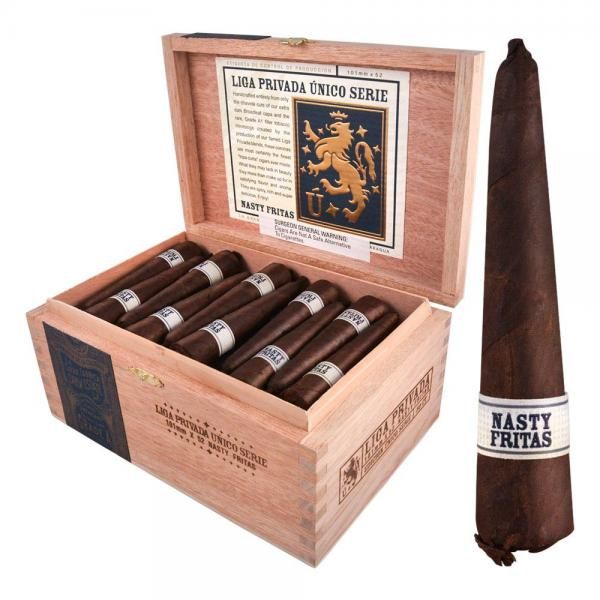 Drew Estate Liga Privada Unico Nasty Fritas (Pyramid) (4.0" x 52)