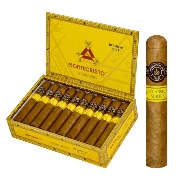 Montecristo Classic (5.0" x 52) - Refined Robusto Cigar with Dominican Blend