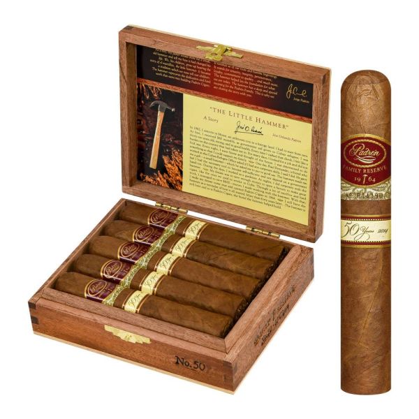 Premium Padron Family Reserve No. 50 Natural Robusto Cigar | 5.0" x 54