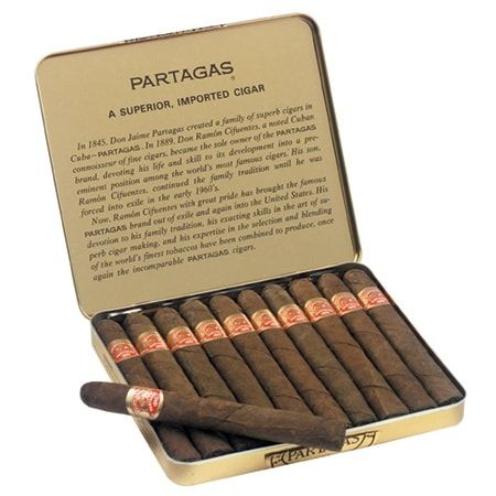 Partagas Puritos Tin | Premium Mini Cigars | 4.94" x 32