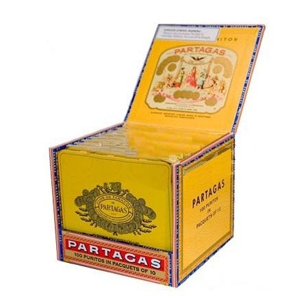 Partagas Puritos Tin | Premium Mini Cigars | 4.94" x 32