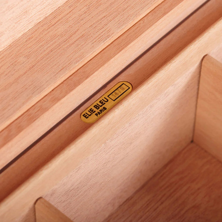 Elie Bleu Alba Wooden Humidor For 200 Cigars - Red Sycamore