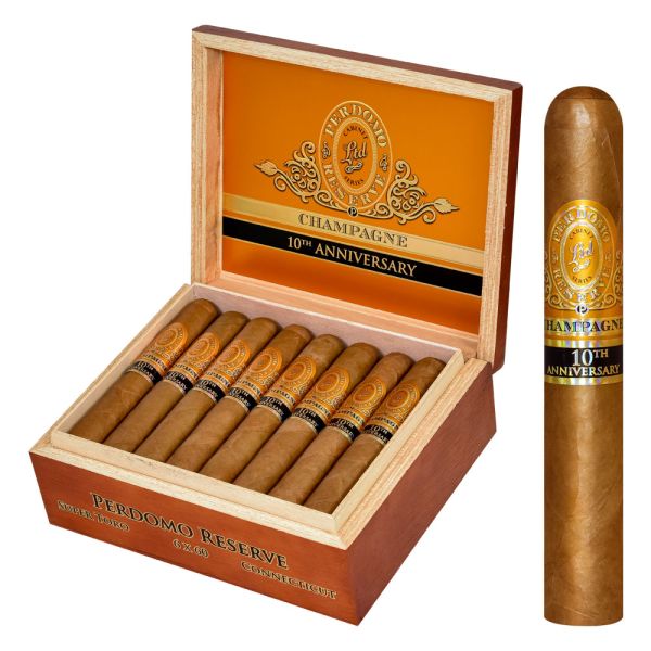 Perdomo 10th Anniversary Champagne Super Toro Natural (6.0" x 60) | Premium Cigars