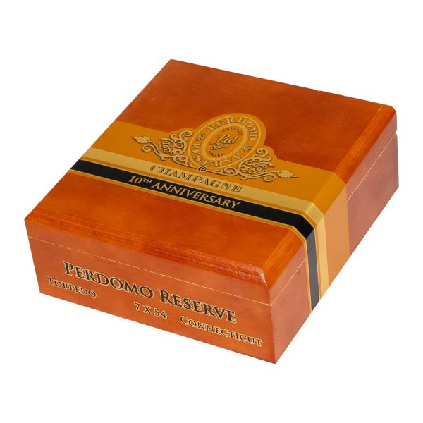 Perdomo 10th Anniversary Champagne Natural Torpedo – Premium 7.0" x 54 Cigar