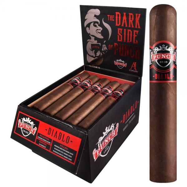 Punch Diablo El Diablo Box Pressed Gordo Cigar (6.5" x 66) – Bold and Full-Bodied