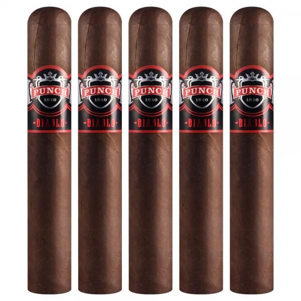 Punch Diablo El Diablo Box Pressed Gordo Cigar (6.5" x 66) – Bold and Full-Bodied