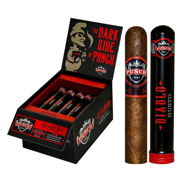 Punch Diablo Gusto Tubo Robusto Cigar (5.0" x 52) – Intense and Convenient