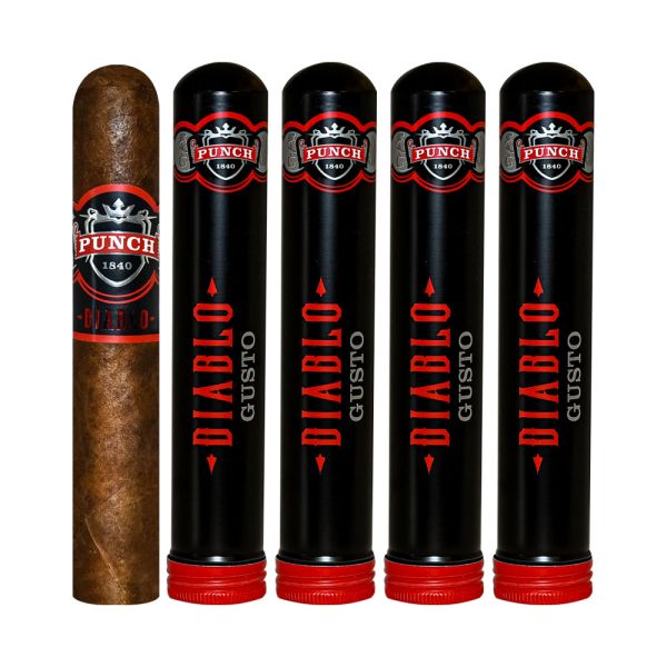 Punch Diablo Gusto Tubo Robusto Cigar (5.0" x 52) – Intense and Convenient