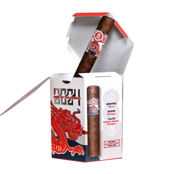 Punch Dragon Fire Robusto Gordo Cigar (5.0" x 60) – Bold and Intense Flavor