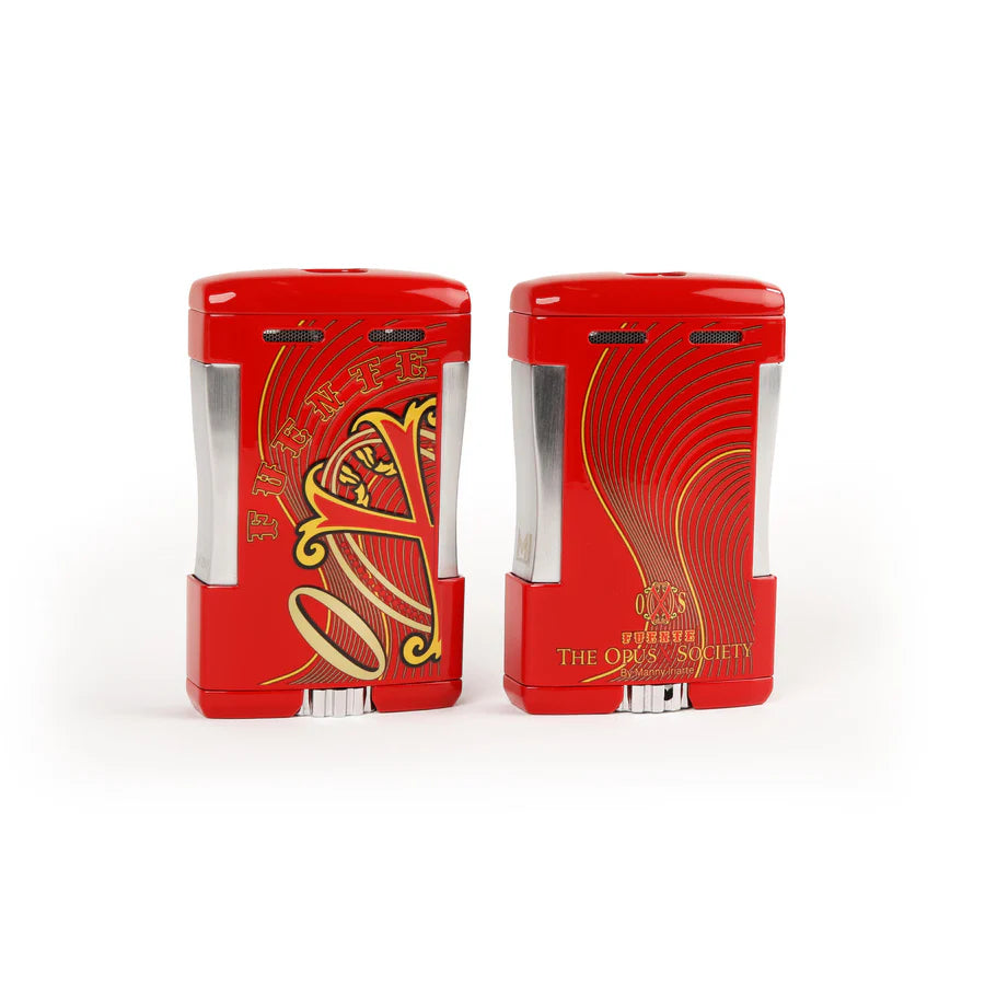 The Opus X Society Table Top Lighter - Red