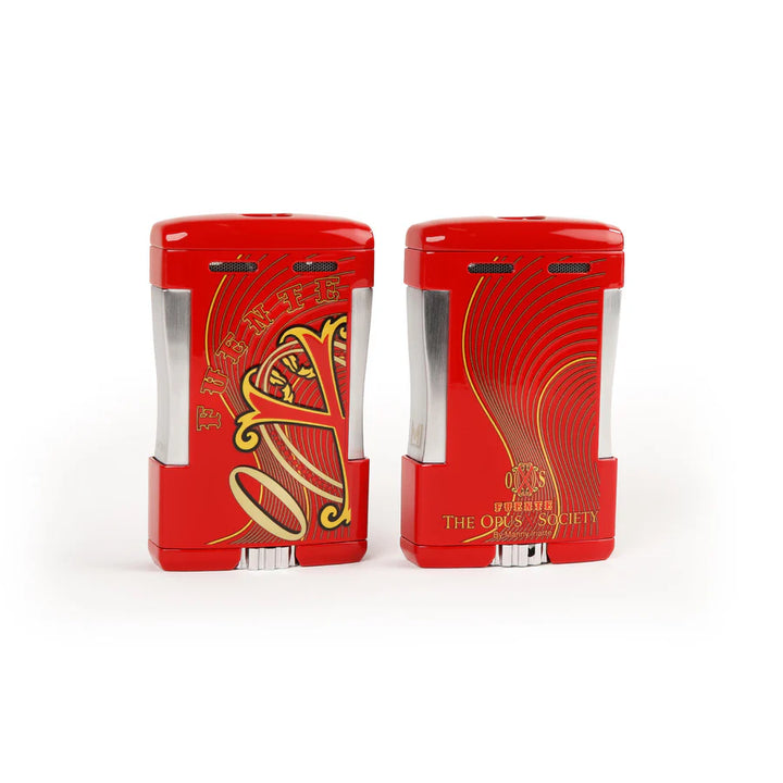 The Opus X Society Table Top Lighter - Red