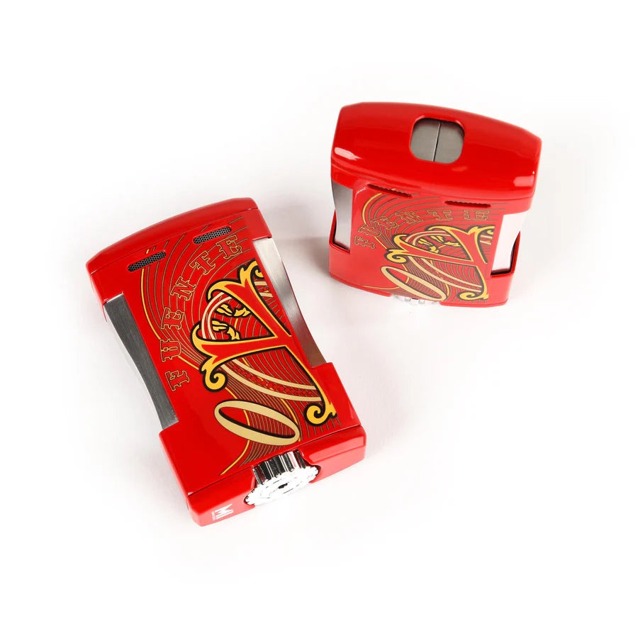 The Opus X Society Table Top Lighter - Red