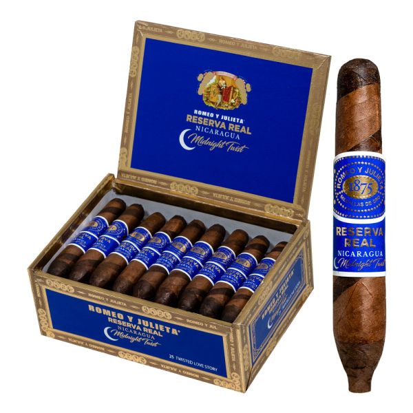 Romeo Y Julieta Reserva Real Nicaragua Midnight Twisted Love Story (Corona) (4.25" x 46)