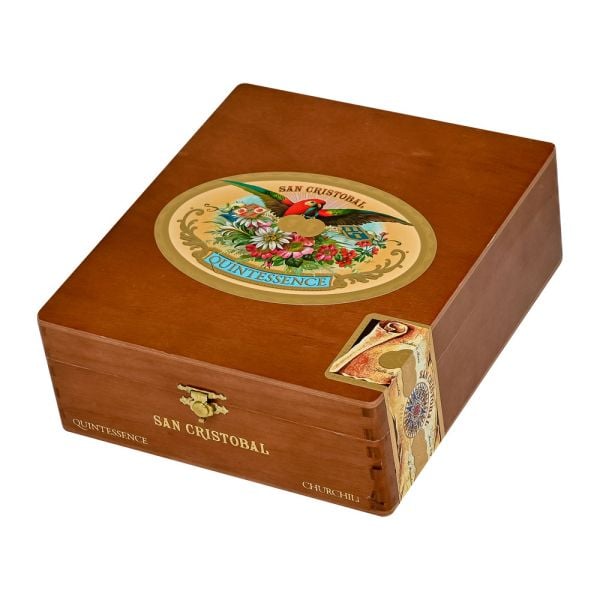 Closed box of San Cristobal Quintessence Churchill Cigars