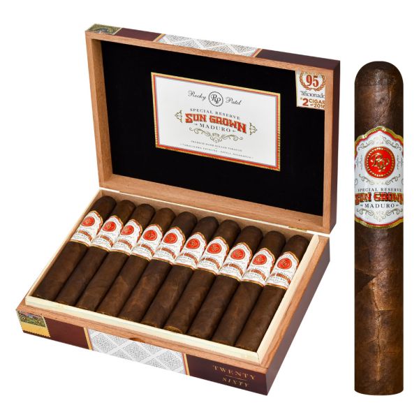 Rocky Patel Sun Grown Maduro Sixty – Premium Gordo Cigar (6.0" x 60)