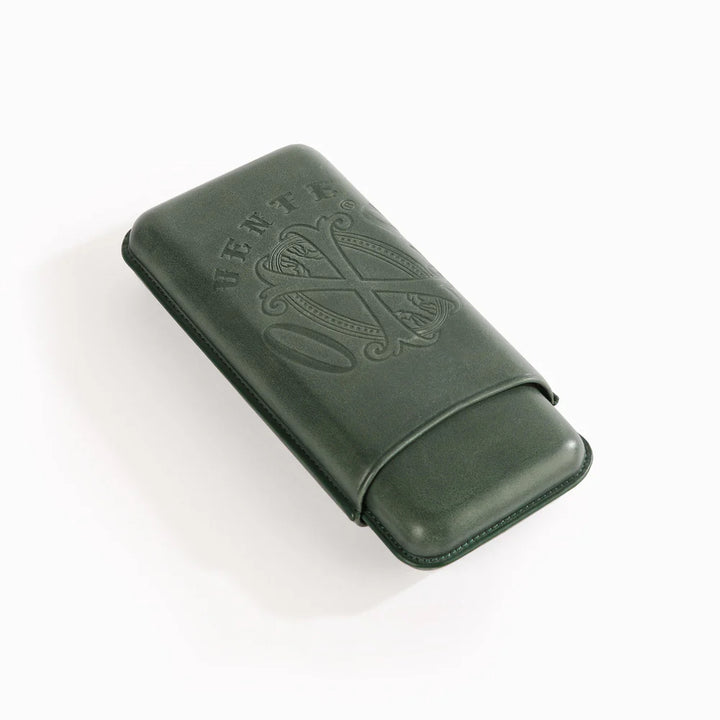 The Opus X Society Leather 3 Cigars Case - English Green